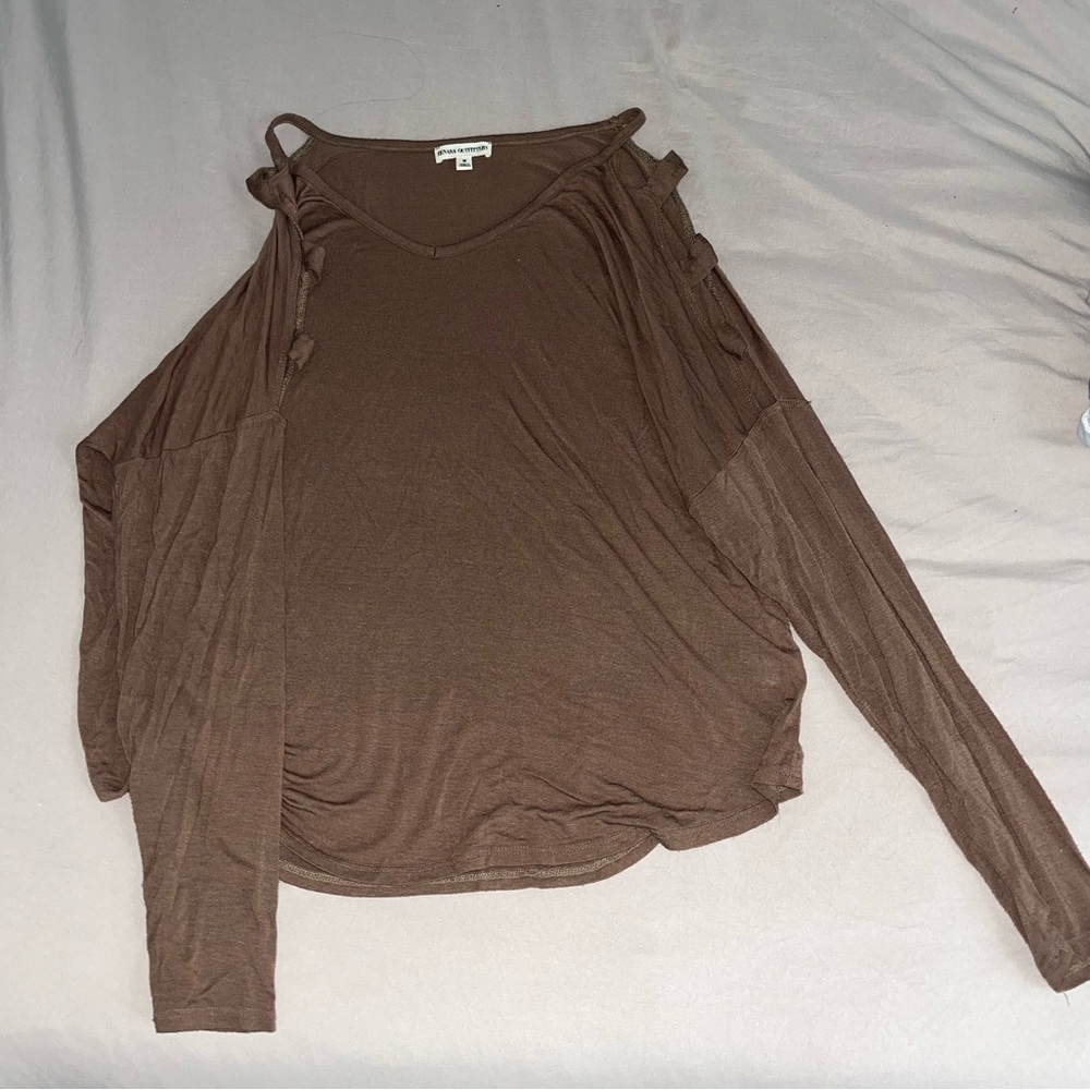 Brown Long Sleeve Top